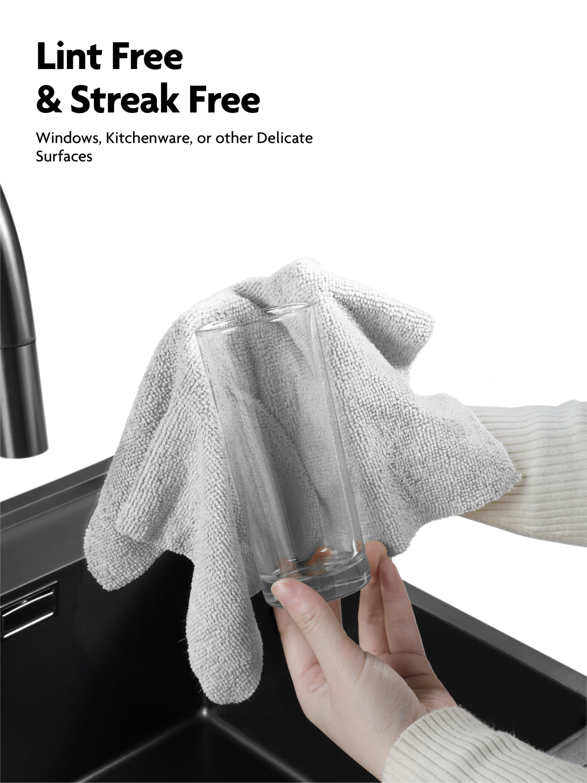 90 Pack Microfiber on a Roll Tear-Away Cleaning Towels, Reusable and Washable Cloths, for Car(Grey)