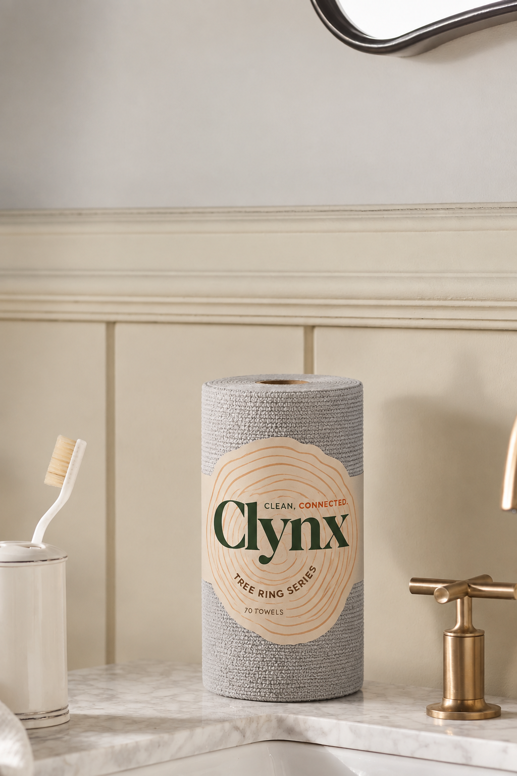 CLYNX Microfiber Cleaning Cloth Roll -70 Sheet, 12 x 12" Scretch-free Reusable Towels