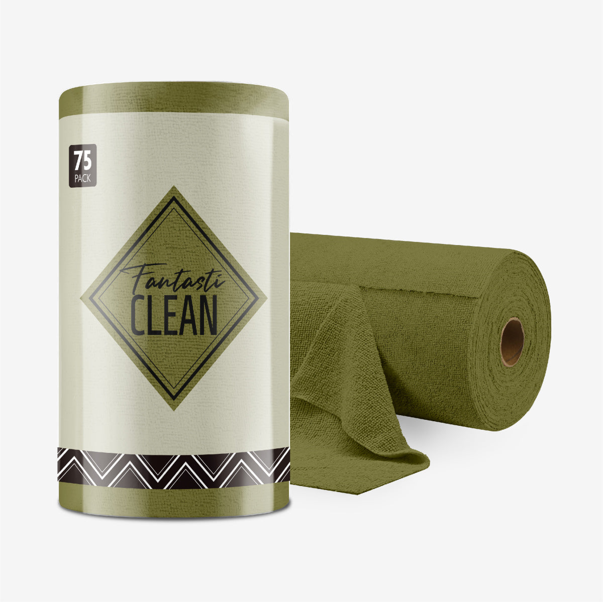 4Pcs Microfiber on a Roll Tear-Away Cleaning Towels, Reusable and Washable Cloths, for Car, House
