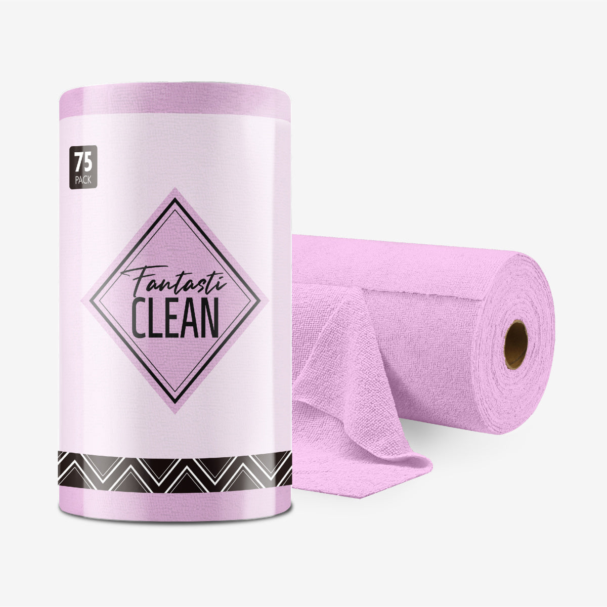 4Pcs Microfiber on a Roll Tear-Away Cleaning Towels, Reusable and Washable Cloths, for Car, House