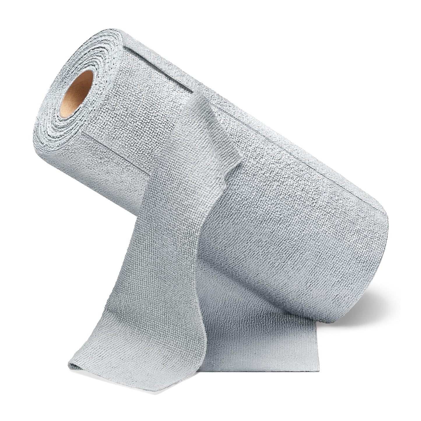 Reusable Washable 50 Pack Microfiber Rag Cleaning Cloth Tear Away Microfiber Roll Cleaning Towels for Home, Car (Grey)