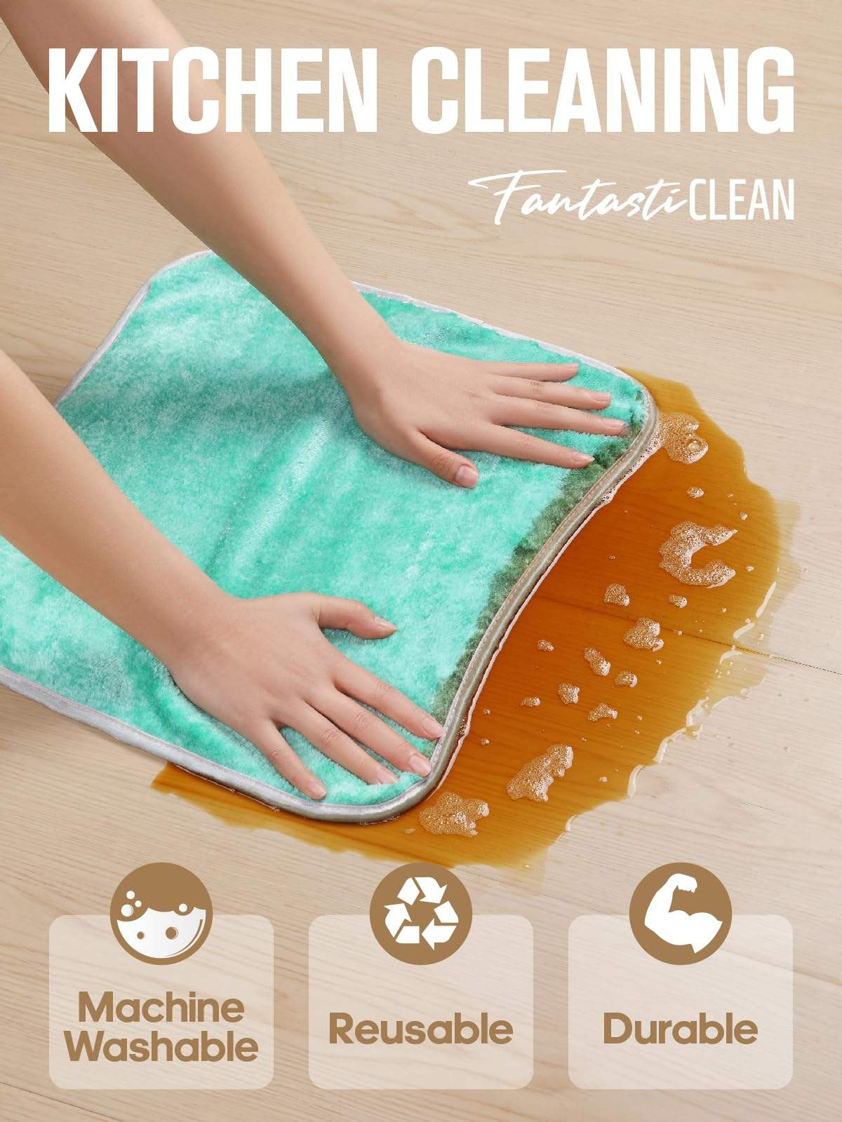 FantastiCLEAN 900GSM Reusable and Washable Cloths Microfiber Cleaning Cloth- Car Drying Towels(GRGY)