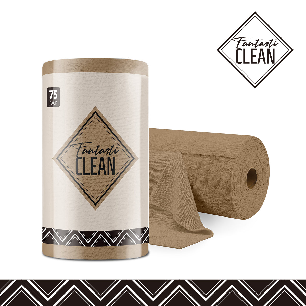 Microfiber on a Roll Tear-Away Cleaning Towels, Reusable and Washable Cloths, for Car, House
