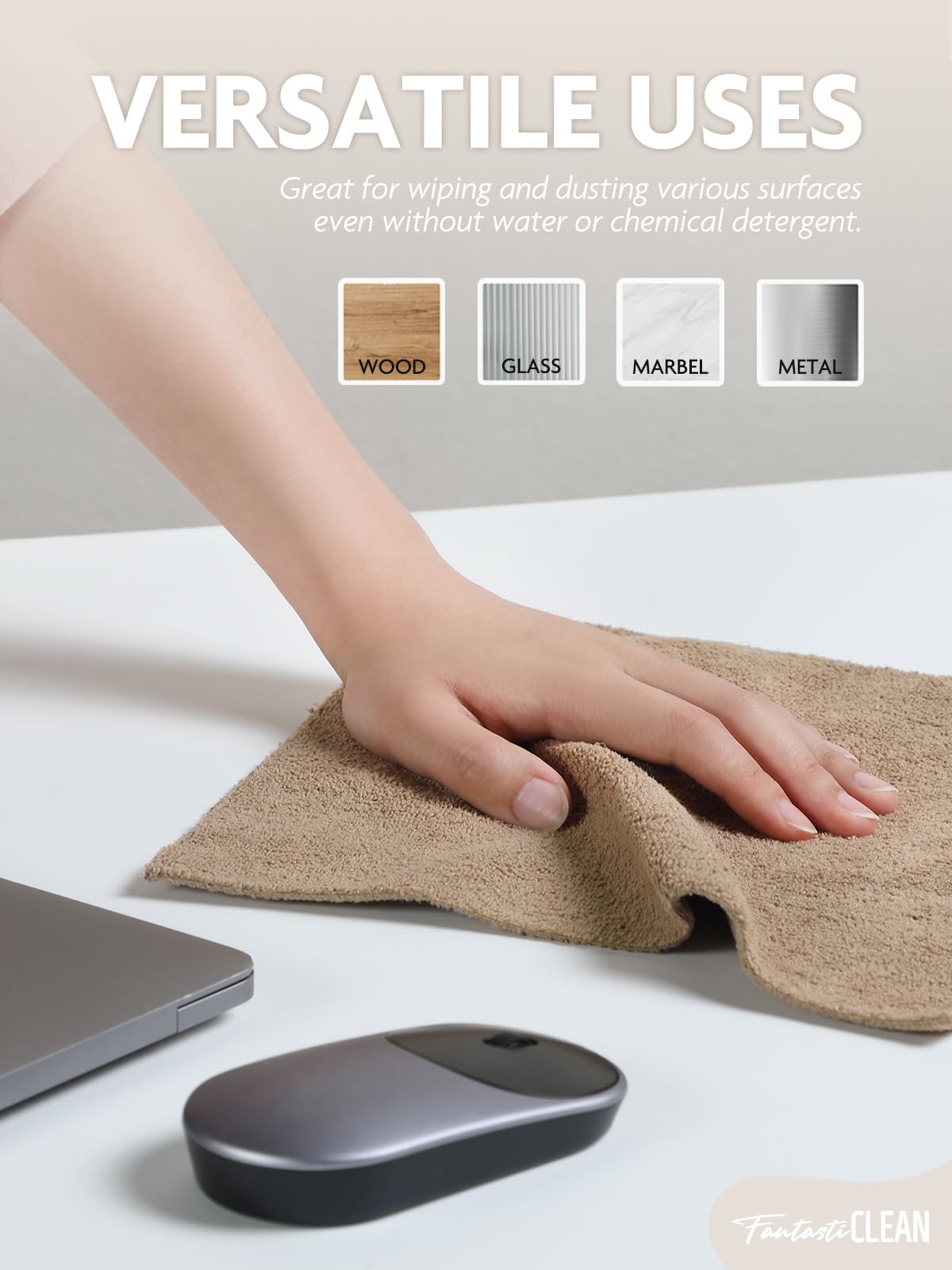 4-in-1 Neutral Eco-Bundle | 80 Reusable Tear-Away Towels - Warm & Earthy Mix