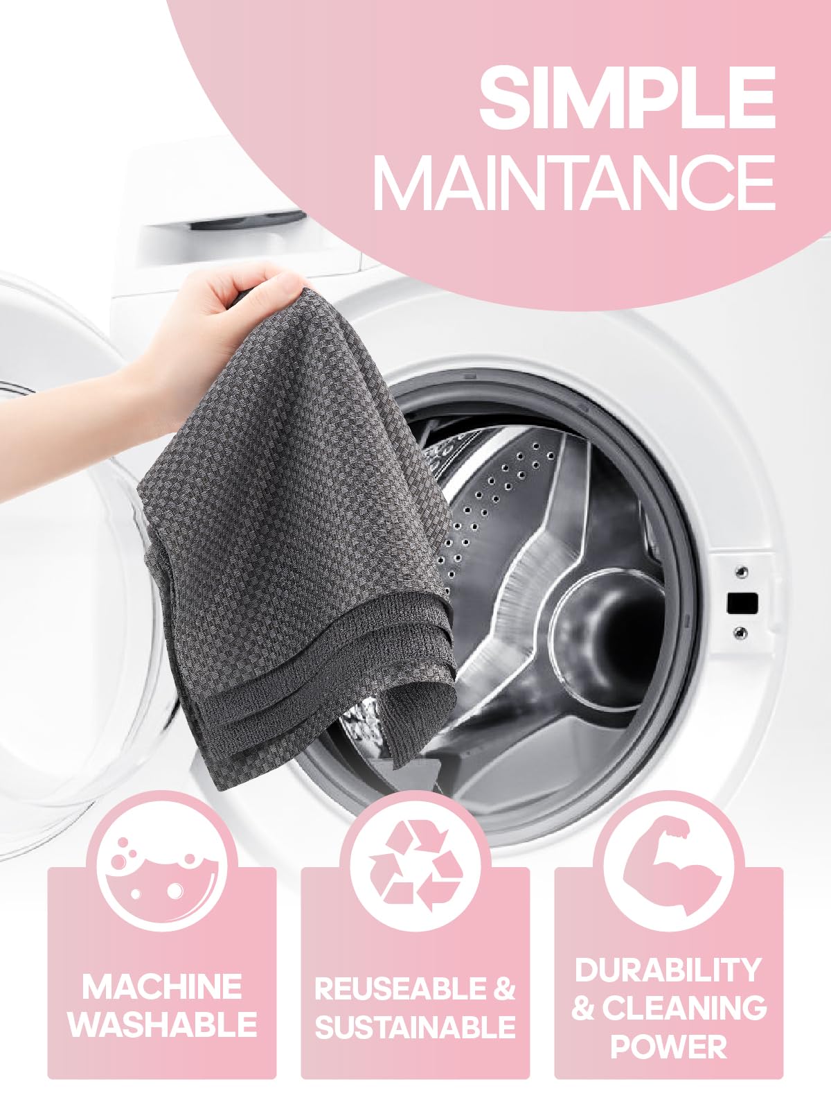 24 Pack Thick Dish Cloths Tear-Away Cleaning Towels for Car, House