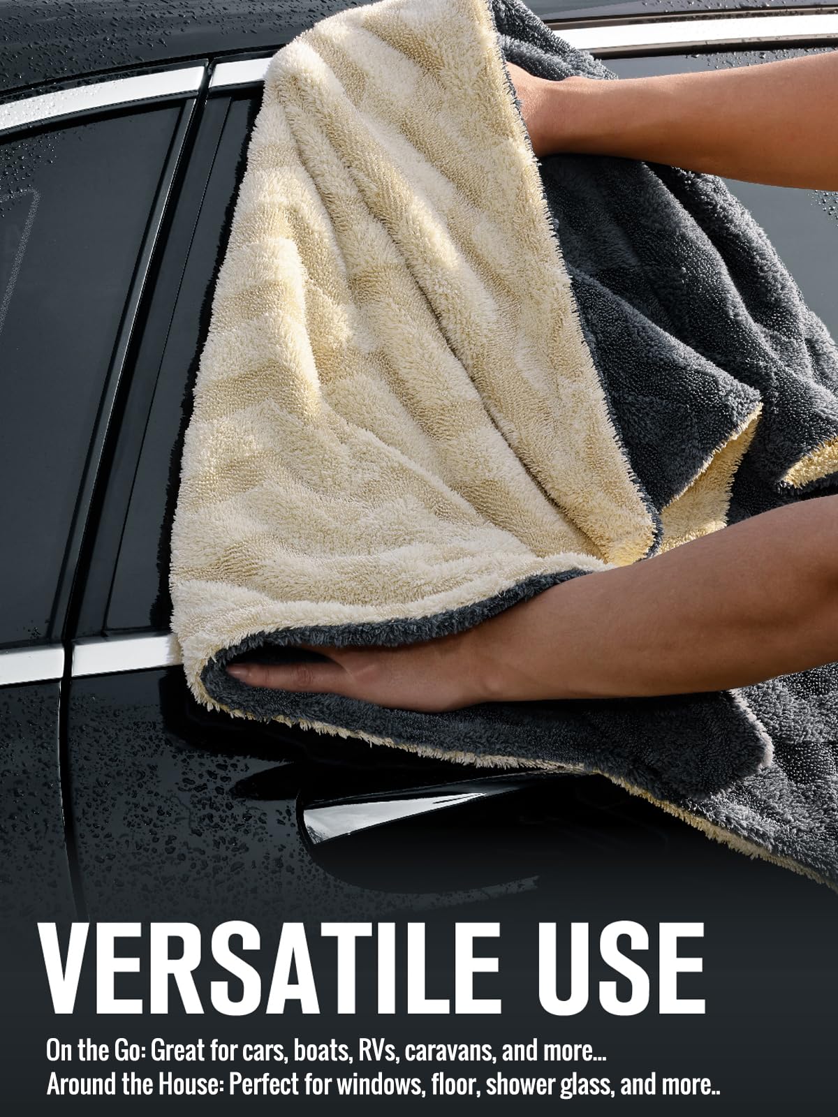 Fantasticlean 2 Pack-Premium Large Car Drying Towel- 26‘’ by 20''