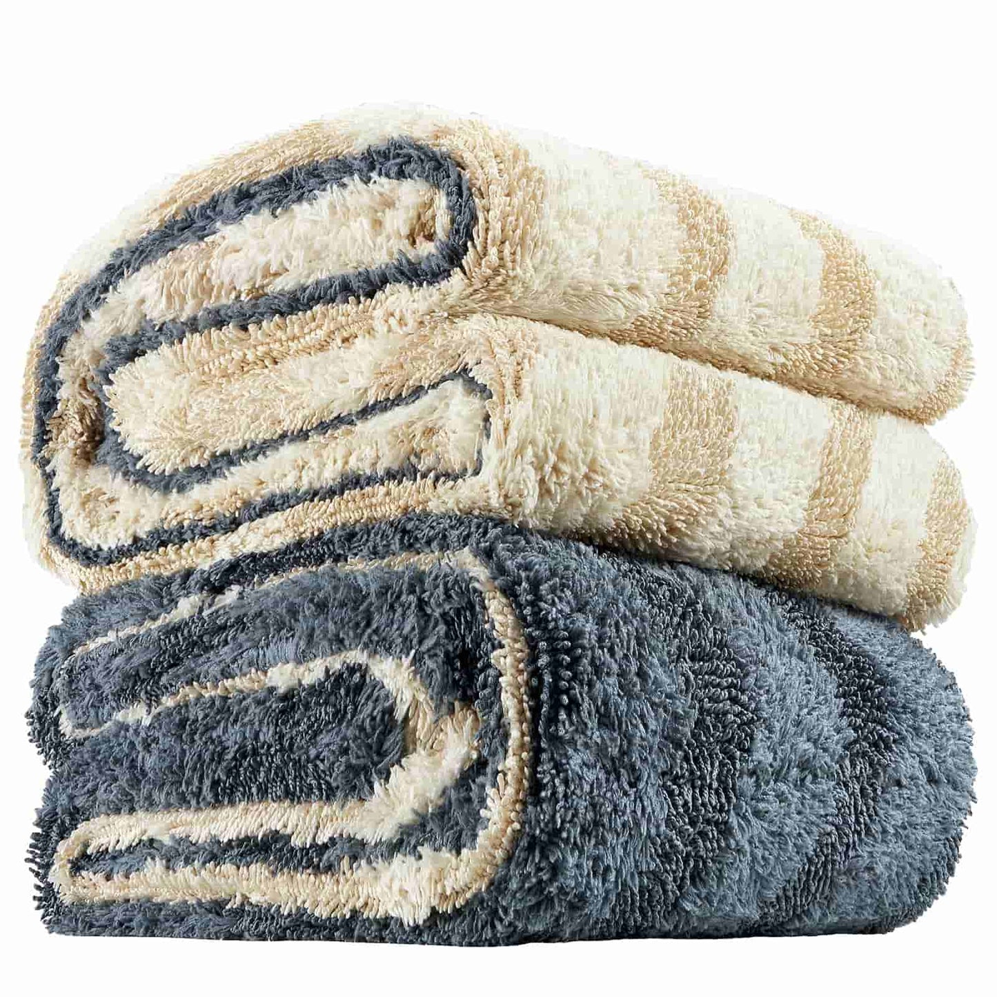 FantastiCLEAN Premium Large Car Drying Towel 2-Pack - 26"x20" 1100GSM Dual-Sided