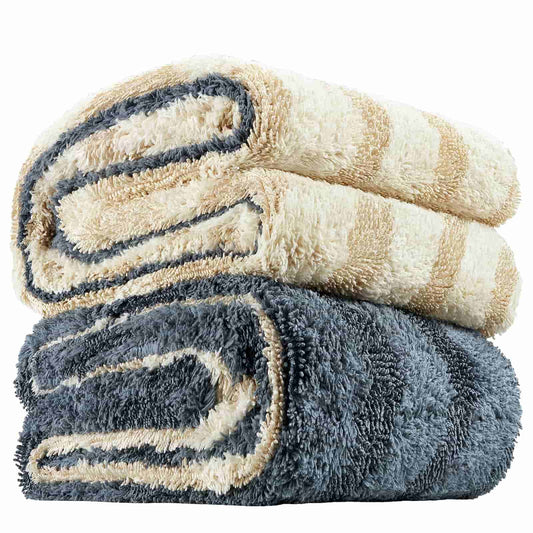 FantastiCLEAN Premium Large Car Drying Towel 2-Pack - 26"x20" 1100GSM Dual-Sided