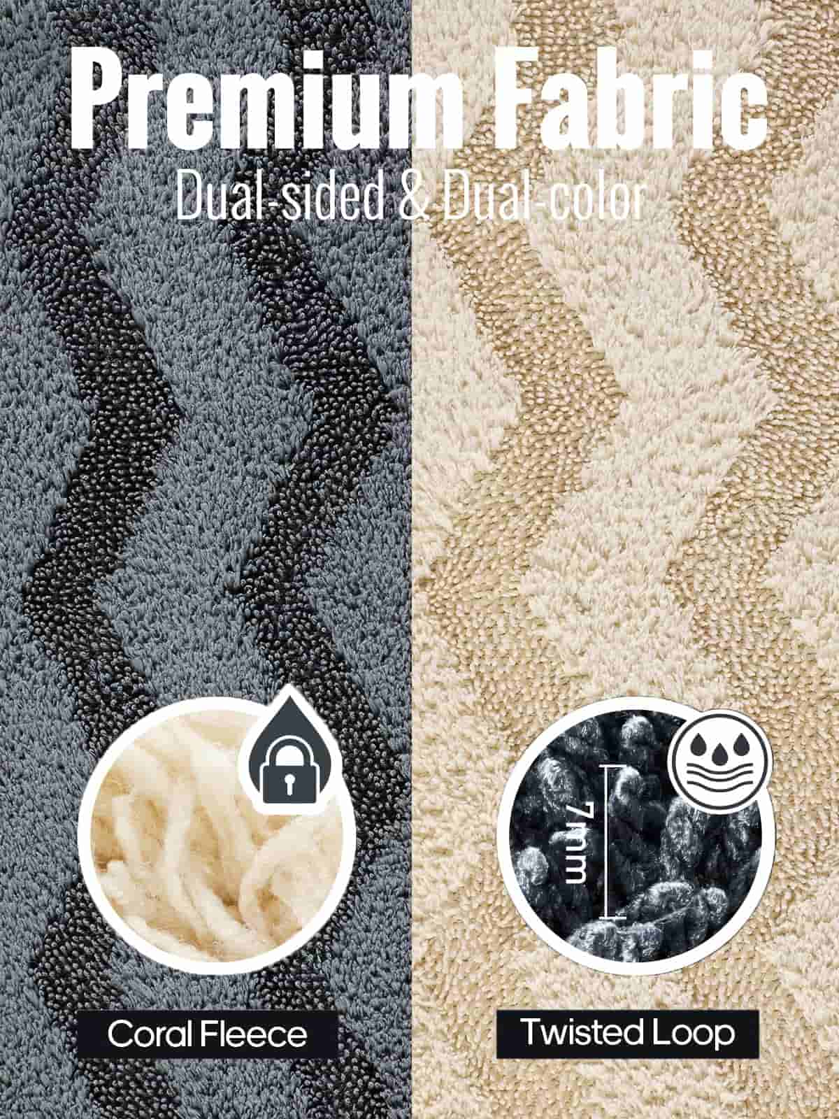 FantastiCLEAN Premium Large Car Drying Towel 2-Pack - 26"x20" 1100GSM Dual-Sided