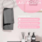 Designer Gingham Microfiber Towel Roll (36-Pack) - Boutique Texture, Ultra-Absorbent & Washable - 18"x12" (Grey)