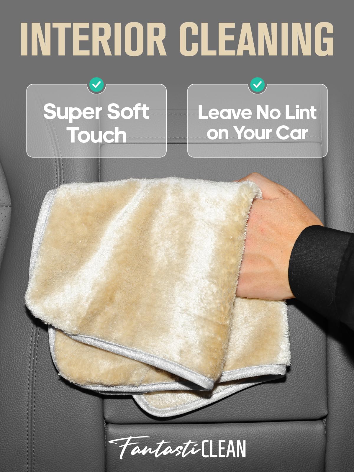 6Pack 700GSM Reusable and Washable Cloths Microfiber Cleaning Cloth- Car Drying Towels（CMGY）