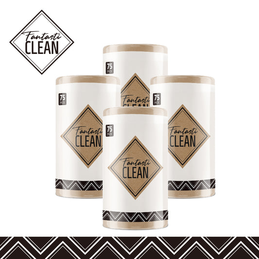 4Pcs Microfiber on a Roll Tear-Away Cleaning Towels, Reusable and Washable Cloths, for Car, House