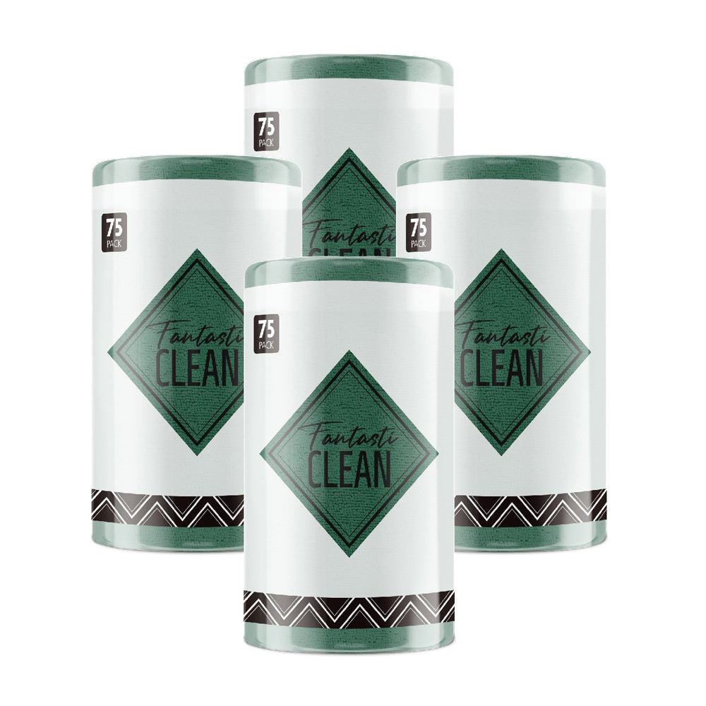 4Pcs Microfiber on a Roll Tear-Away Cleaning Towels, Reusable and Washable Cloths, for Car, House(Forest Green)