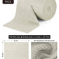 60 Pack Tear-Away Reusable Microfiber Towel Roll - Washable Kitchen Paper Towel Alternative Cleaning Rags (8"x8", White)