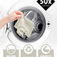 60 Pack Tear-Away Reusable Microfiber Towel Roll - Washable Kitchen Paper Towel Alternative Cleaning Rags (8"x8", White)
