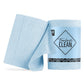 60 Pack Tear-Away Reusable Microfiber Towel Roll - Washable Kitchen Paper Towel Alternative Cleaning Rags (8"x8", Baby Blue)