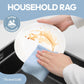 60 Pack Tear-Away Reusable Microfiber Towel Roll - Washable Kitchen Paper Towel Alternative Cleaning Rags (8"x8", Baby Blue)