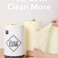 Easy Tear-Away Microfiber Cleaning Roll (75-Pack) - Satisfying, Washable & Reusable - 12"x12"(Beige)