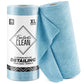 2-in-1 Luxe Microfiber Roll | 36 Pack Tear-Away Dual-Sided Towels 16"x16"(Glossy Blue)