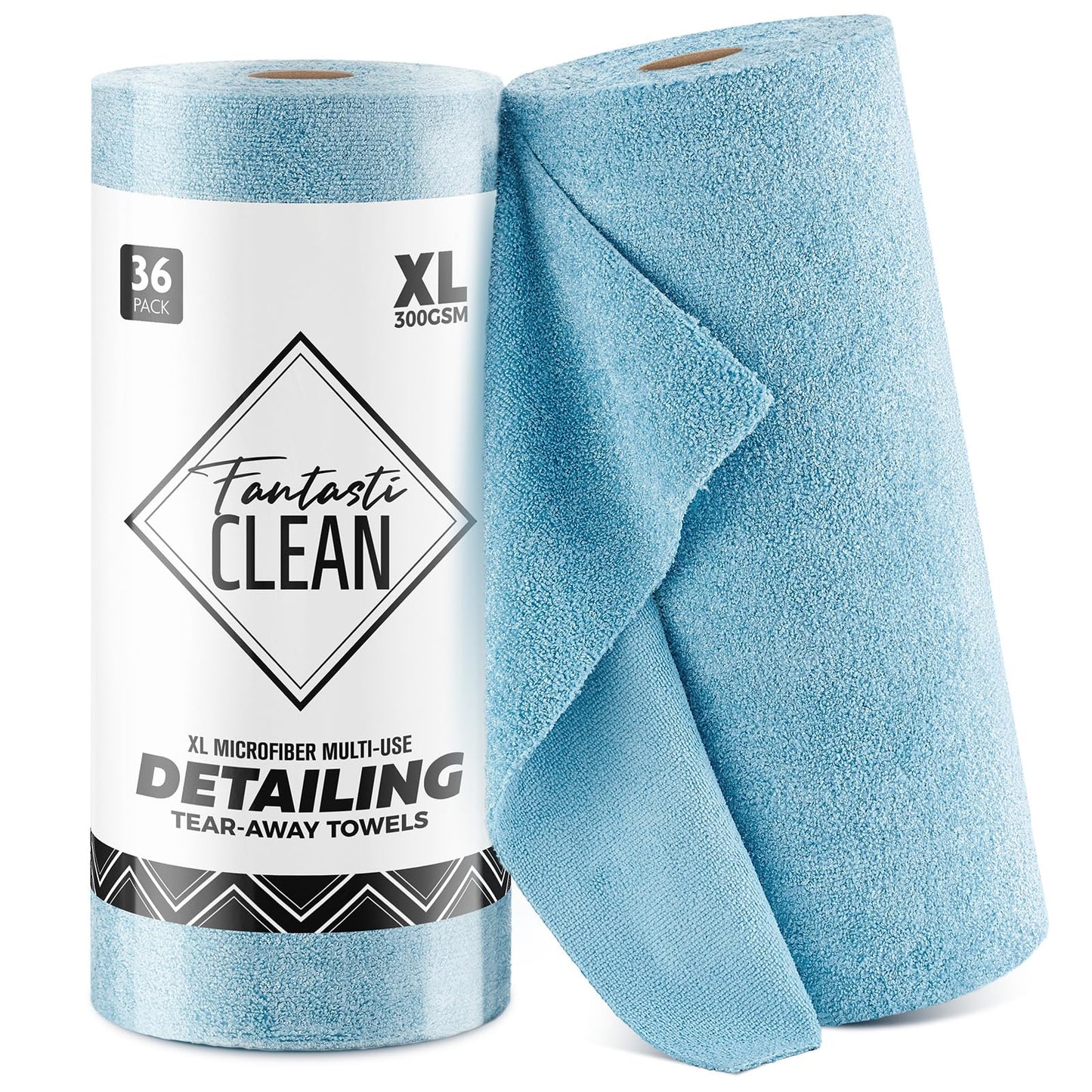 36 Pack Tear-Away Microfiber Roll（Blue）