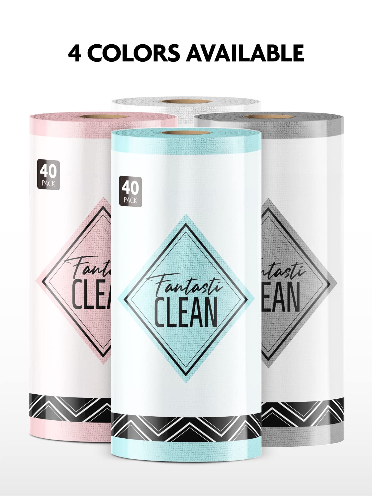  Fantasticlean Microfiber Cleaning Cloth Roll -75 Pack