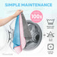 2-in-1 Luxe Microfiber Roll | 36 Pack Tear-Away Dual-Sided Towels 16"x16"(Glossy Blue)
