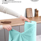 New Easy Tear-Away Microfiber Towel Roll (40-Pack) - Ultra-Absorbent, Eco-Friendly & Lint-Free - 12"x12"(Blue)