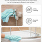 New Easy Tear-Away Microfiber Towel Roll (40-Pack) - Ultra-Absorbent, Eco-Friendly & Lint-Free - 12"x12"(Blue)