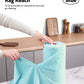Easy Tear-Away Microfiber Cleaning Roll (75-Pack) - Satisfying, Washable & Reusable - 12"x12"(Blue)