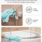 Easy Tear-Away Microfiber Cleaning Roll (75-Pack) - Satisfying, Washable & Reusable - 12"x12"(Blue)