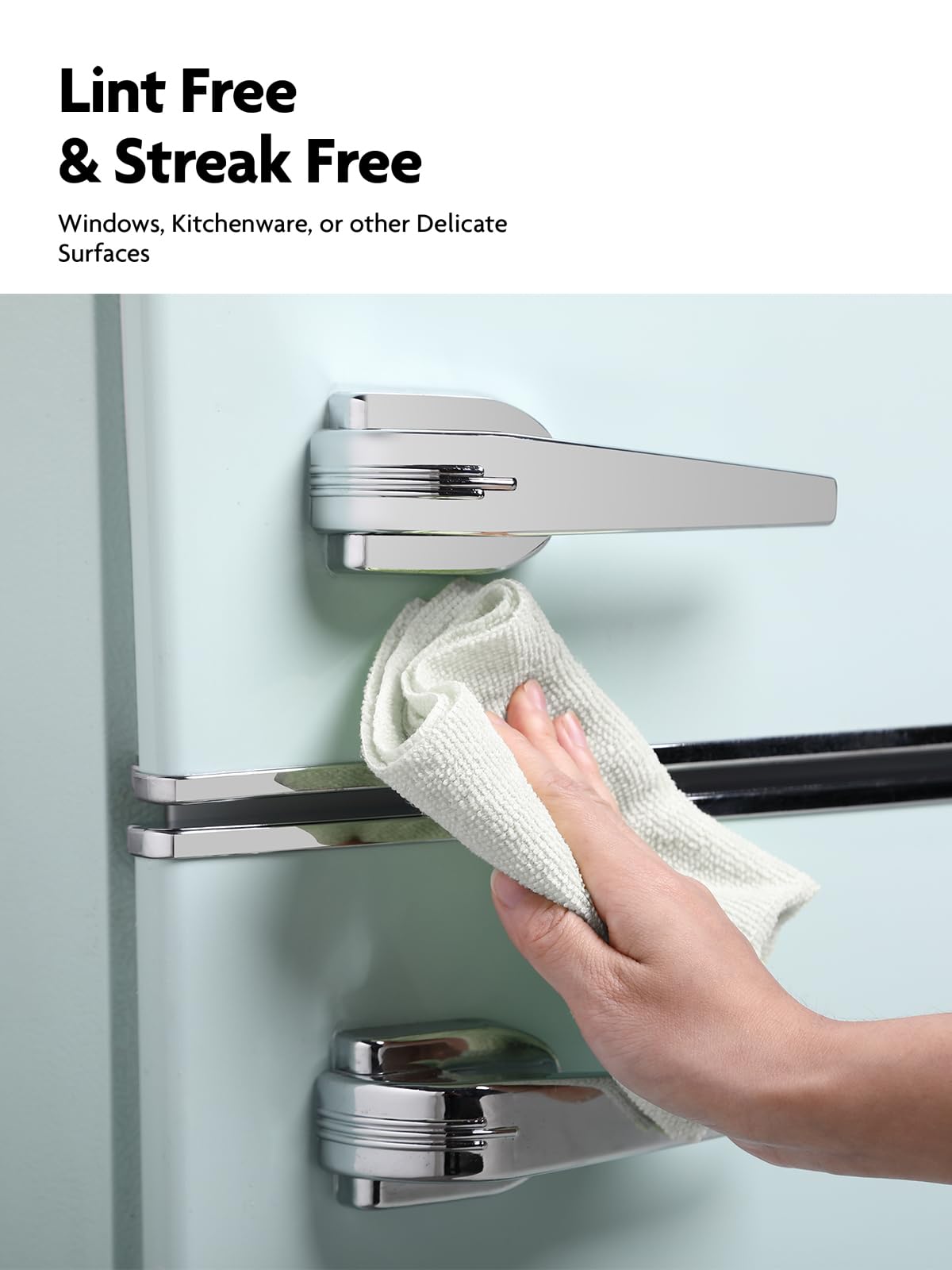 75 Pack Microfiber Cleaning Cloth Roll Tear Away Microfiber Towels 12" x 12"(Grey)