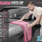 FantastiCLEAN Premium Car Drying Towels 2-Pack - 32"x24" Dual-Color Blue