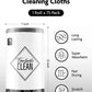 Easy Tear-Away Microfiber Cleaning Roll (75-Pack) - Satisfying, Washable & Reusable - 12"x12"(Dimgray)