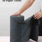 Easy Tear-Away Microfiber Cleaning Roll (75-Pack) - Satisfying, Washable & Reusable - 12"x12"(Dimgray)