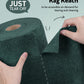 4Pcs Microfiber on a Roll Tear-Away Cleaning Towels, Reusable and Washable Cloths, for Car, House(Forest Green)