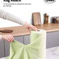 Easy Tear-Away Microfiber Cleaning Roll (75-Pack) - Satisfying, Washable & Reusable - 12"x12"(Green)