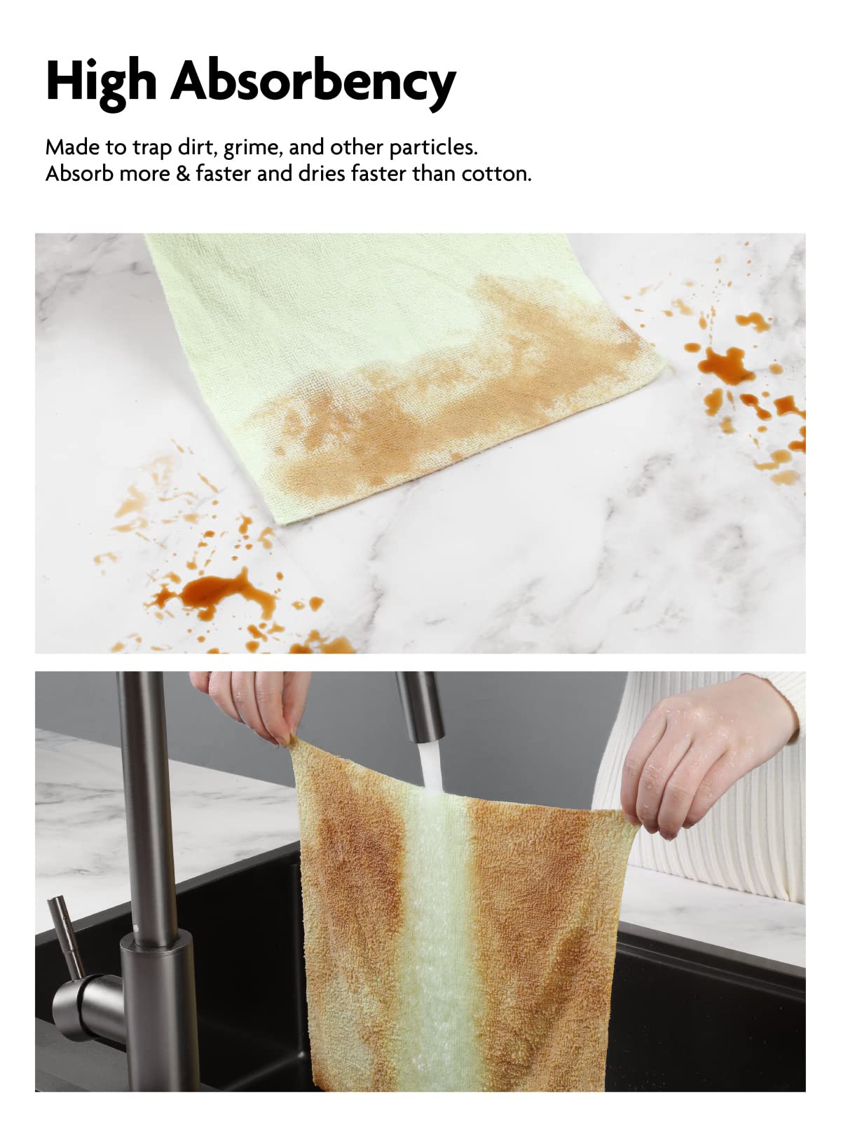 Microfiber on a Roll Tear-Away Cleaning Towels, Reusable and Washable Cloths, for Car, House