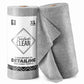 2-in-1 Luxe Microfiber Roll | 36 Pack Tear-Away Dual-Sided Towels 16"x16"(Glossy Grey)