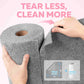 2-in-1 Luxe Microfiber Roll | 36 Pack Tear-Away Dual-Sided Towels 16"x16"(Glossy Grey)