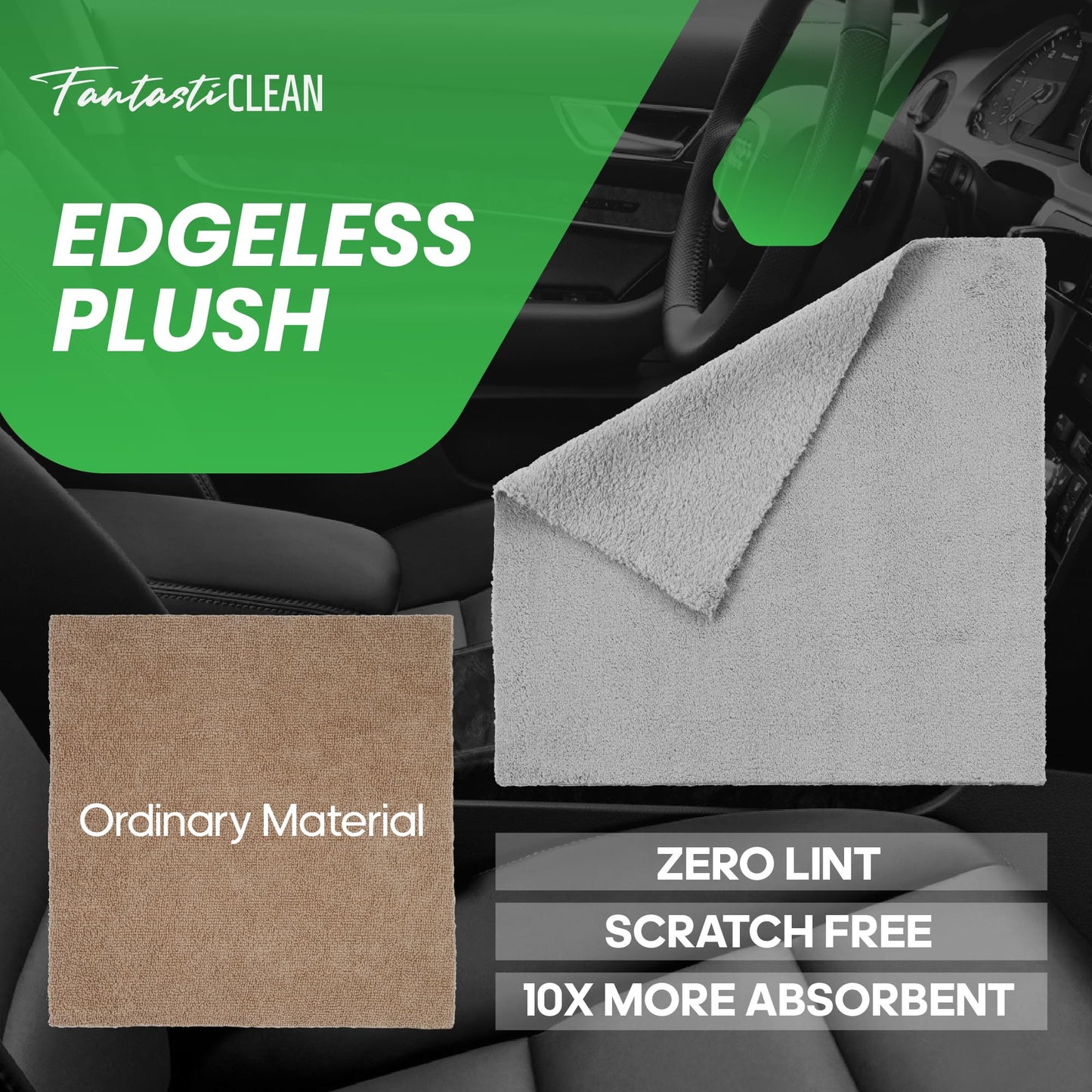 20 Pack Tear-Away Microfiber Roll（Grey）