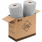 Microfiber Cleaning Cloth Rolls -150 Pack, Tear Away Microfiber Towels, 12" x 12"(2 Rolls of Grey)