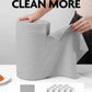 Easy Tear-Away Microfiber Cleaning Roll (150-Pack) - Satisfying, Washable & Reusable - 12"x12"(2 Rolls of Grey)
