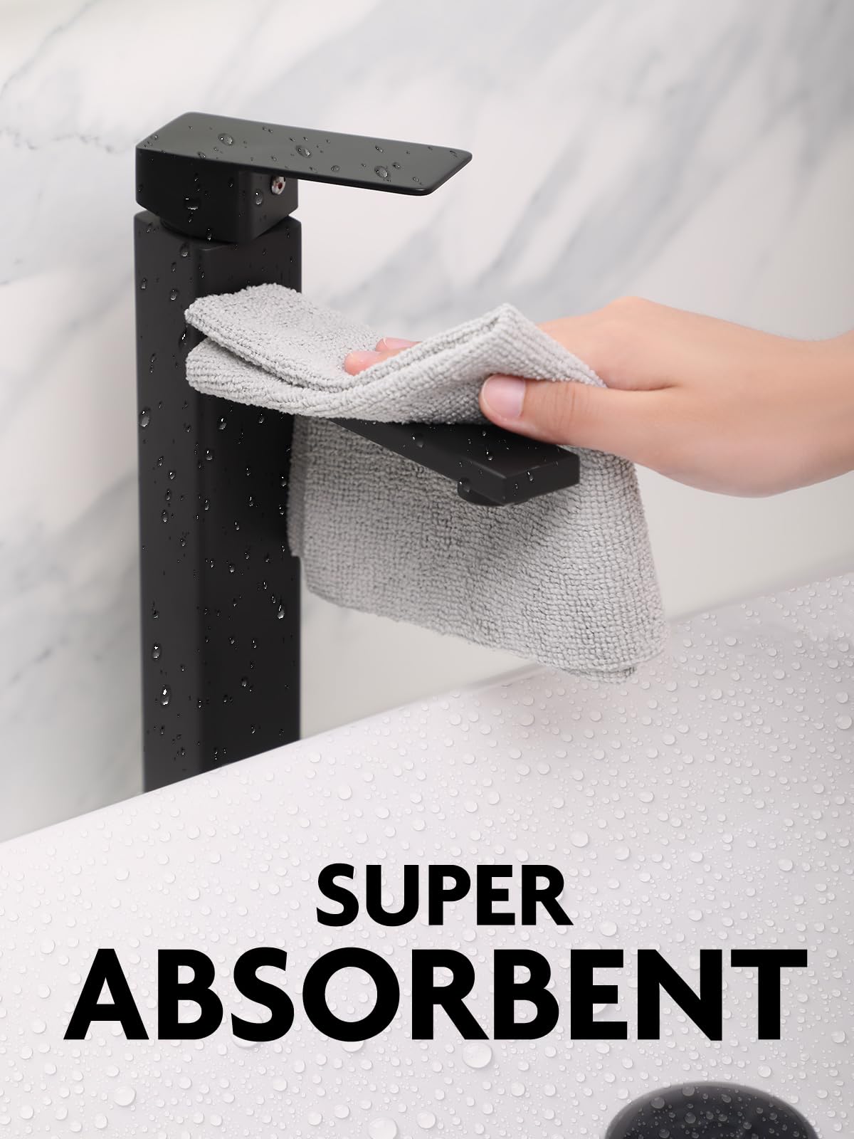 Microfiber Cleaning Cloth Rolls -150 Pack, Tear Away Microfiber Towels, 12" x 12"(2 Rolls of Grey)