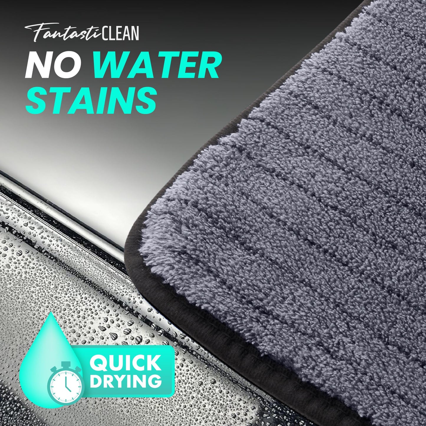 FantastiCLEAN Reusable and Washable Cloths Microfiber Cleaning Cloth- Car Drying Towels