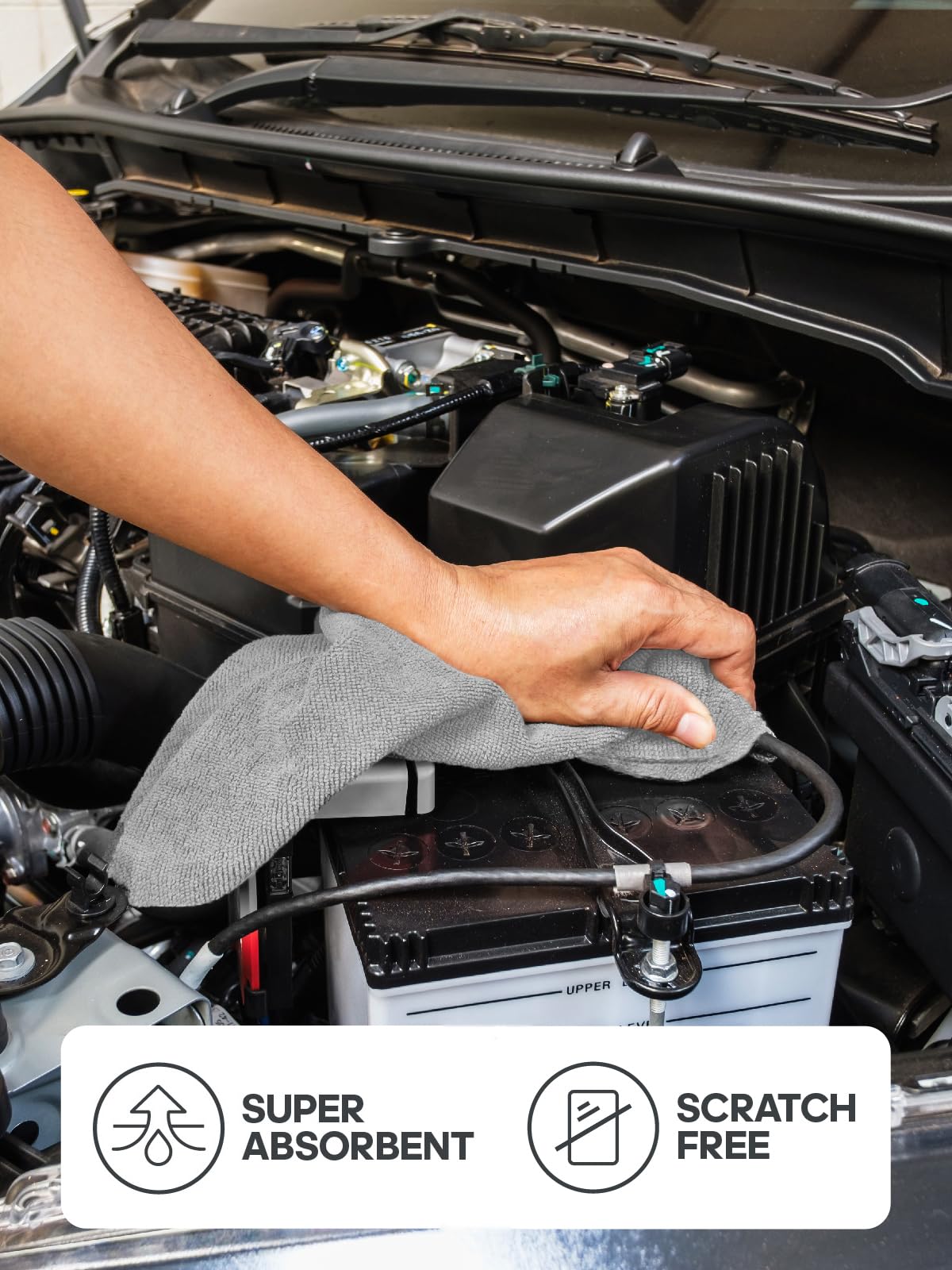 40 Pack Microfiber on a Roll Tear-Away Cleaning Towels Reusable Cloths for House