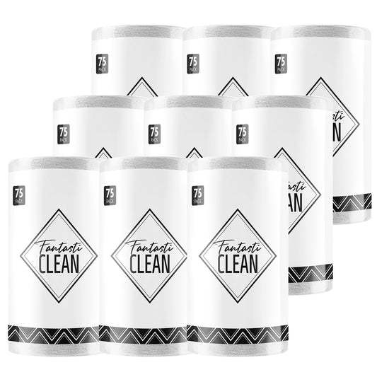 9Pcs Microfiber on a Roll Tear-Away Cleaning Towels, Reusable and Washable Cloths for Car, House(Grey)