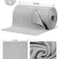 Easy Tear-Away Microfiber Cleaning Roll (675-Pack) - Satisfying, Washable & Reusable - 12"x12"(Grey)