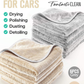 FantastiCLEAN 700GSM Reusable and Washable Cloths Microfiber Cleaning Cloth- Car Drying Towels（CMGY）