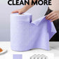 Easy Tear-Away Microfiber Cleaning Roll (75-Pack) - Satisfying, Washable & Reusable - 12"x12"(Lavender)
