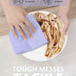 Easy Tear-Away Microfiber Cleaning Roll (75-Pack) - Satisfying, Washable & Reusable - 12"x12"(Lavender)